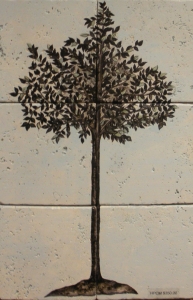 Contemporary Tree Silhouette 12" x 18"