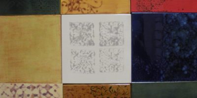 Contemporary Tile Mosaic, 18" x 18"