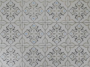 Ash Gray Classic Tile Pattern